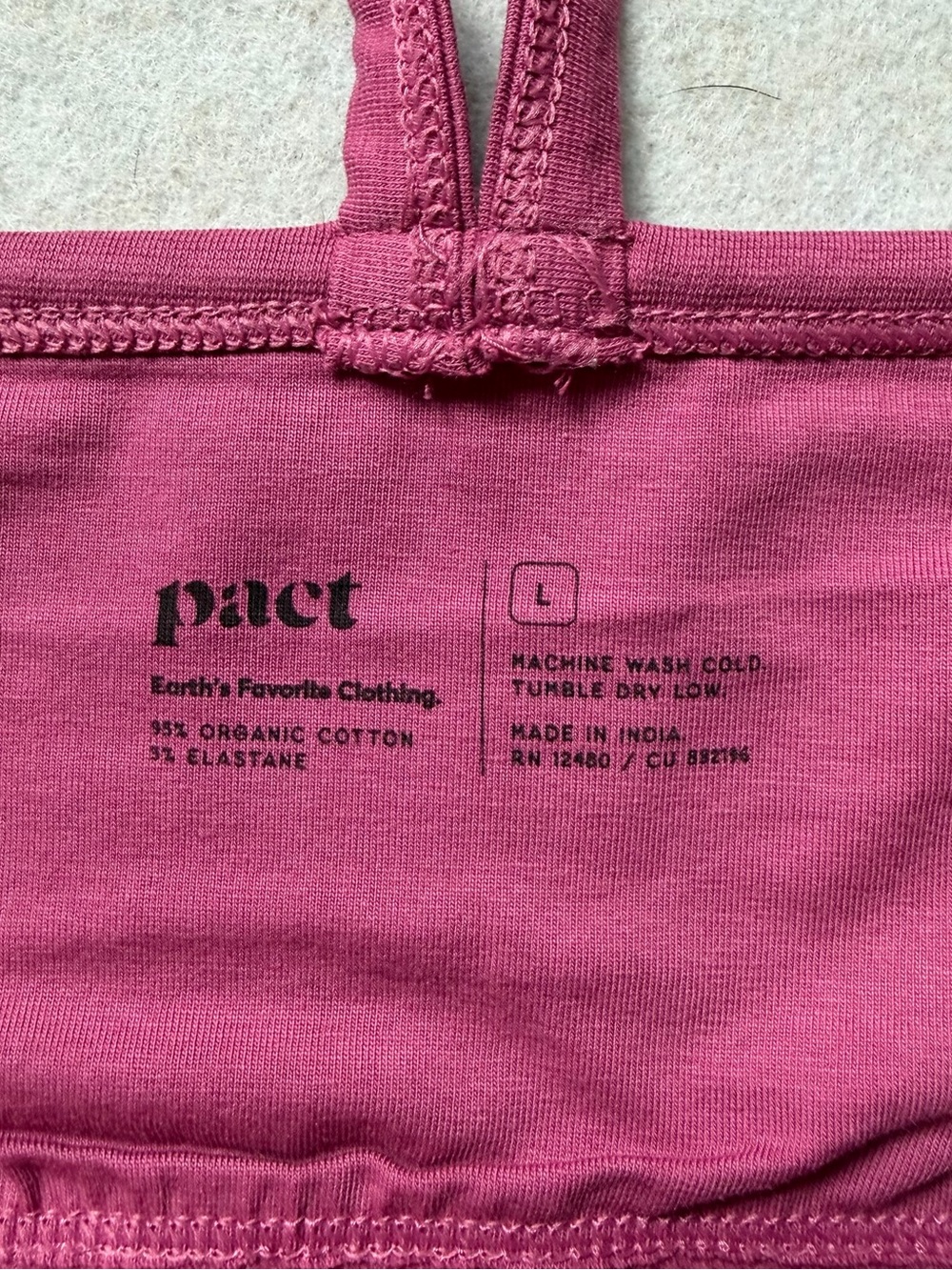 PACT NWOT Fit & Flare Midi Dress Size L - Picture 4 of 12